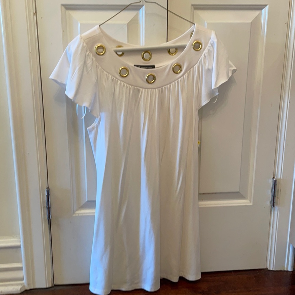 INC White tunic